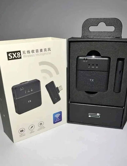 Micrófono Inalambrico Solapa Lightning portátil Recargable - MOD: SX8-TC