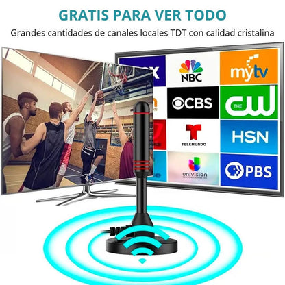 Digital TV Antenna Full HD 360º Signal Magnetic Base SEISA MOD TX-T01
