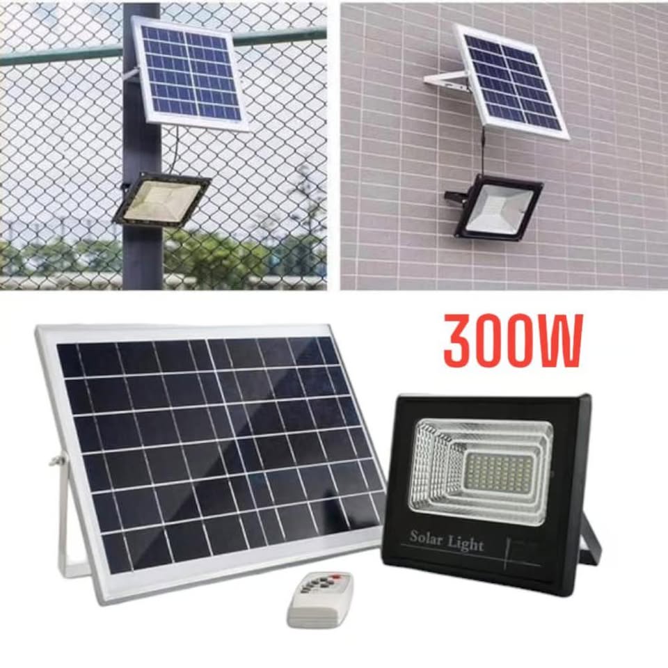 Reflector Solar Led 300Watts con Panel Solar Exteriores SOLAR LIGHT