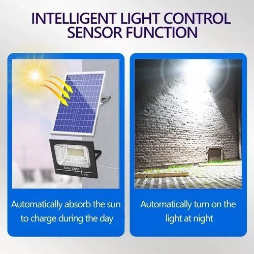 Reflector Solar Led 300Watts con Panel Solar Exteriores SOLAR LIGHT