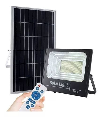 Reflector Solar Led 300Watts con Panel Solar Exteriores SOLAR LIGHT