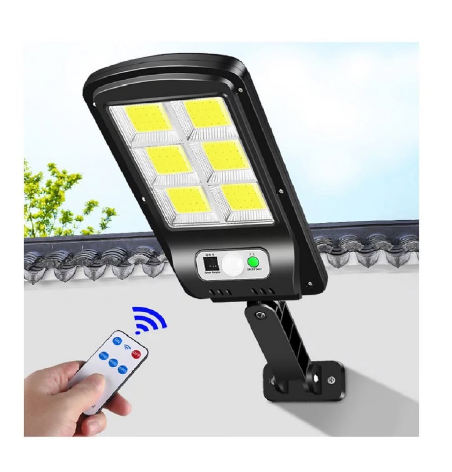 Reflector Linterna recargable Con Panel Solar Exterior MOD KQ-D08