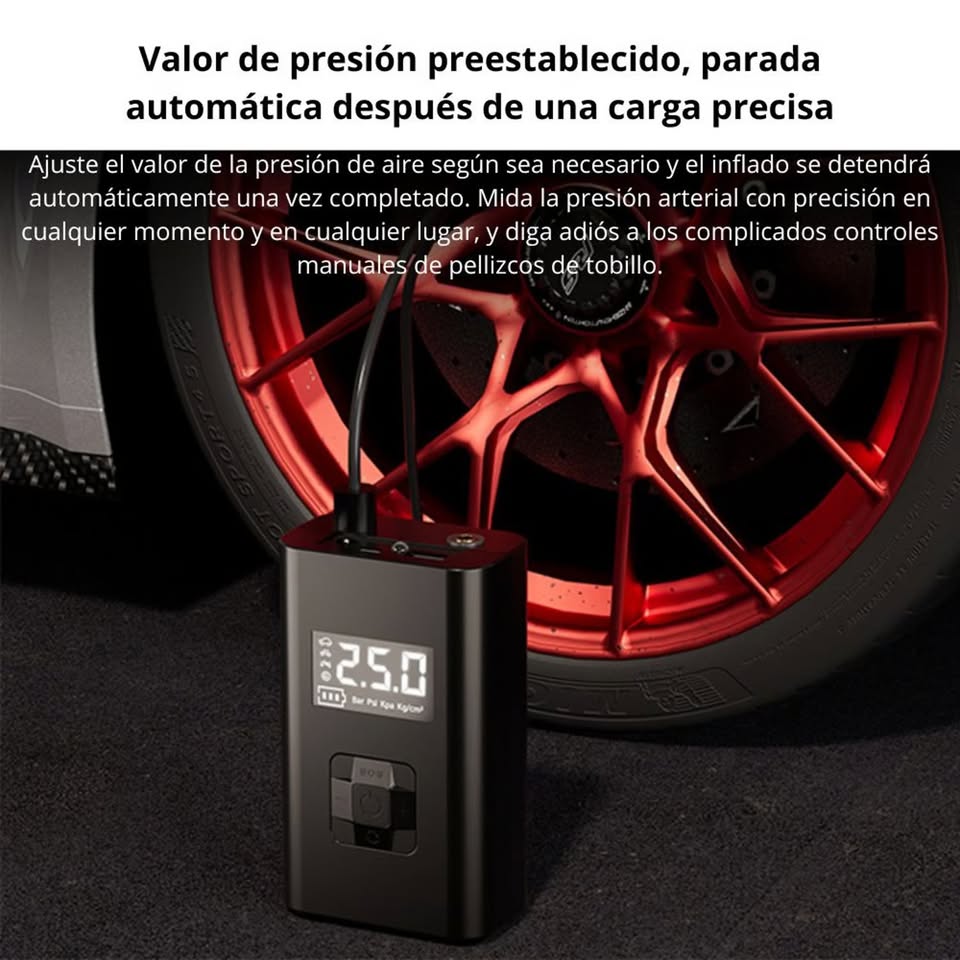 Inflador de Llanta SEISA Compresor de Aire y Luz Led AF-C05