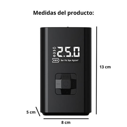Inflador de Llanta SEISA Compresor de Aire y Luz Led - MOD: AF-C05
