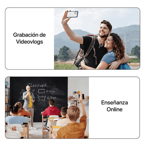 WIRELESS MICROPHONE DOBLE MICROFONO BASICO PARA TYPE IPHONE MICROFONO SOLAPERO - MOD: K9-IP