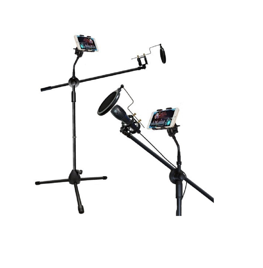 Parante micrófono profesional ajustable con Clips para celular - NB-202
