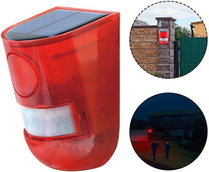 LUZ DE ALARMA SOLAR LED Recargable Portátil de Emergencia Alta Iluminación - MOD: MY-7144