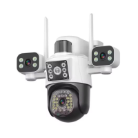 Cámara Triple Lente 6MP PTZ WiFi IP66 MOD IC-BT65