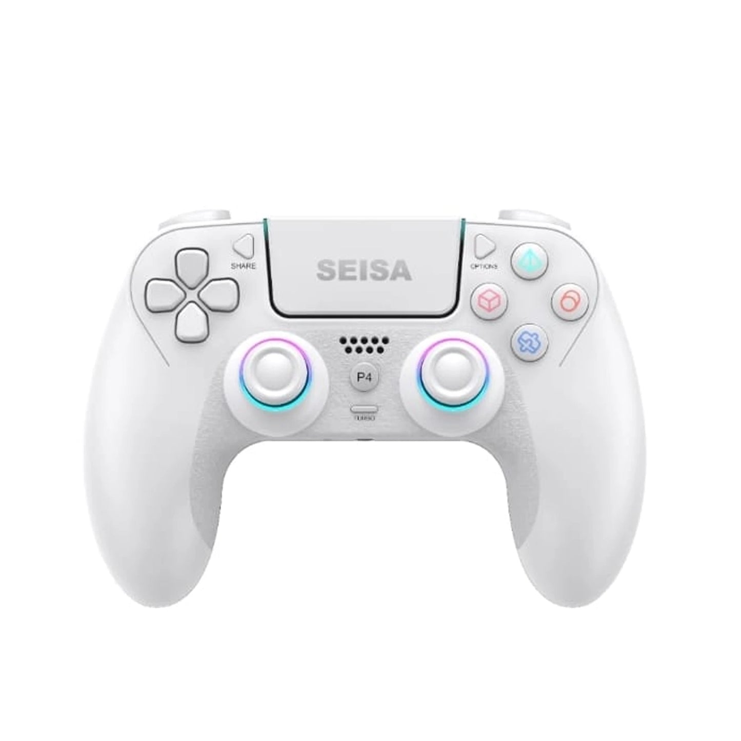Control Inalámbrico BT para Celular y Videojuegos SEISA PS4 BLANCO - MOD: SJ-4012B