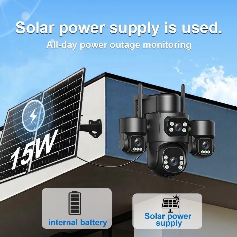 AOV Four Lens Camera Always on video, panel solar MOD: LT-D66