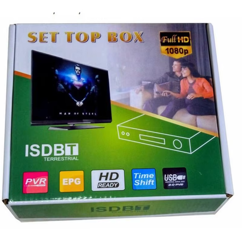 Set top box Sintonizador Decodificador Tv Digital Hd 1080p Tdt Isdbt