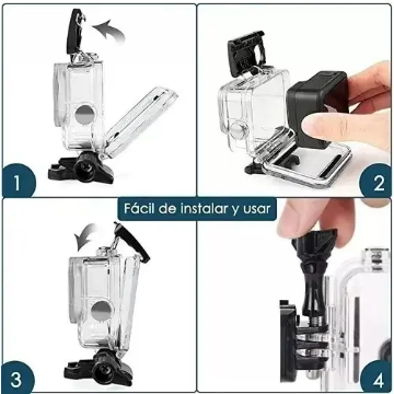 Cámara Deportiva de acción 4k 16 Mp Wifi Acuático Deportes Videos Color BLANCO MOD SQ-Y03