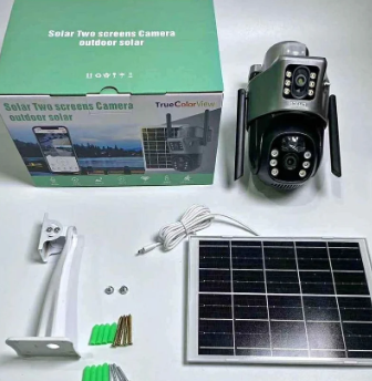 CAMARA SOLAR WIFI TRIPLE LENTE 7MP - MOD: VTP30 - App: V380 Pro