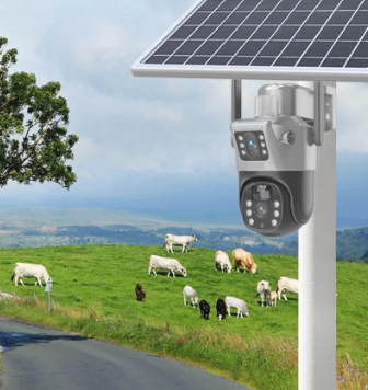CAMARA SOLAR WIFI TRIPLE LENTE 7MP - MOD: VTP30 - App: V380 Pro