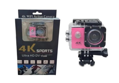 Cámara Deportiva de acción 4k 16 Mp Wifi Acuático Deportes Videos Color ROSADO MOD SQ-Y02
