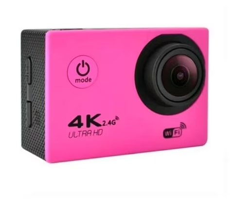 Cámara Deportiva de acción 4k 16 Mp Wifi Acuático Deportes Videos Color ROSADO MOD SQ-Y02