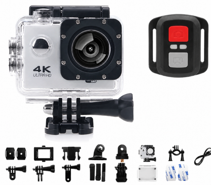 Cámara Deportiva de acción 4k 16 Mp Wifi Acuático Deportes Videos Color BLANCO MOD SQ-Y03