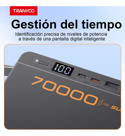 Power Bank 70000mah Batería Portátil 22.5w Carga Rápida - MOD: T-F17