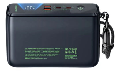 70,000 mAh 65W Fast Charging Power Bank for Laptops and Cell Phones, Model T-L7