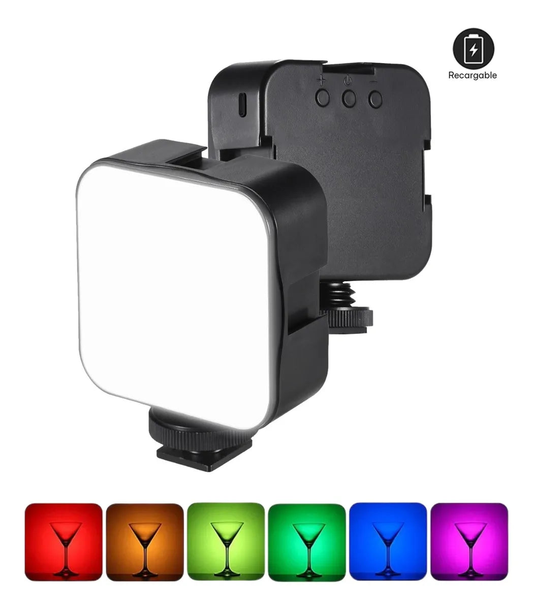 Luz Led Rgb Recargable Con Clip Para Celular  MOD AY-83