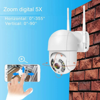 Cámara iCSee Wifi Ptz 360° Mini Blanca Ip66 Color Blanco 4MP - MOD: A8-PRO-2K - App: iCSee