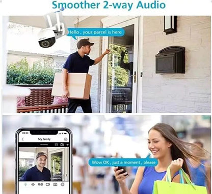 Cámara De Seguridad 1080p Tv-xm9825 7mp y 7mp Seisa - App: iCSee
