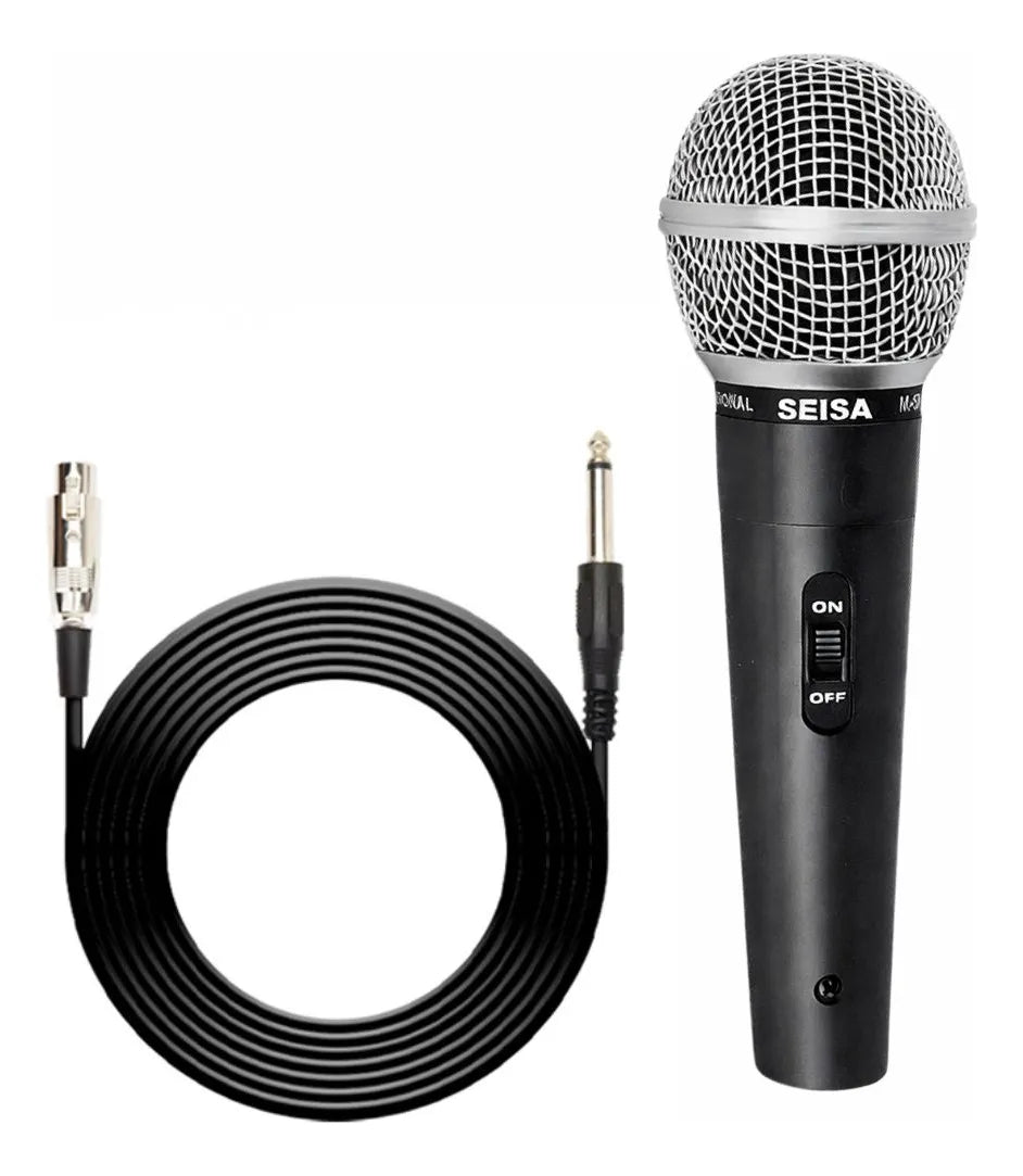 Micrófono Con Cable Seisa Para Karaoke Y Amplificador - M-58