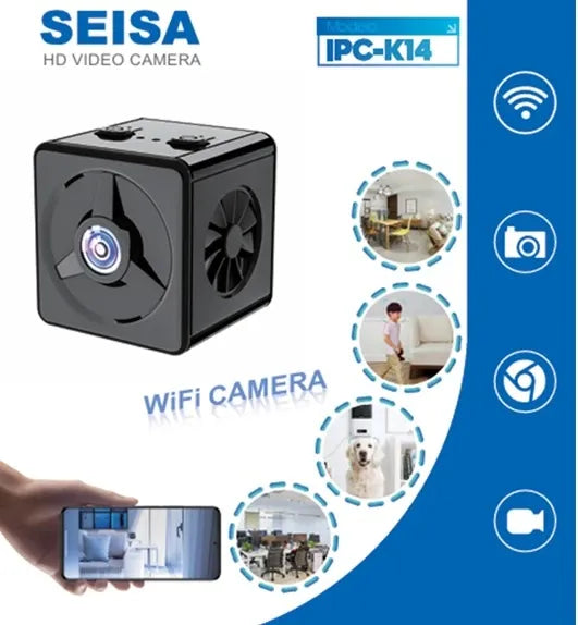 Mini Camara Wifi Portatil Con Vision Nocturna 720p - IPC-K14
