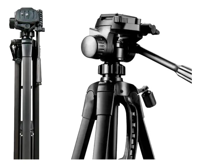 TRÍPODE 3366 CAMARA CELULAR 140CM NEGRO PROFESIONAL 360° ALUMINIO - 3366