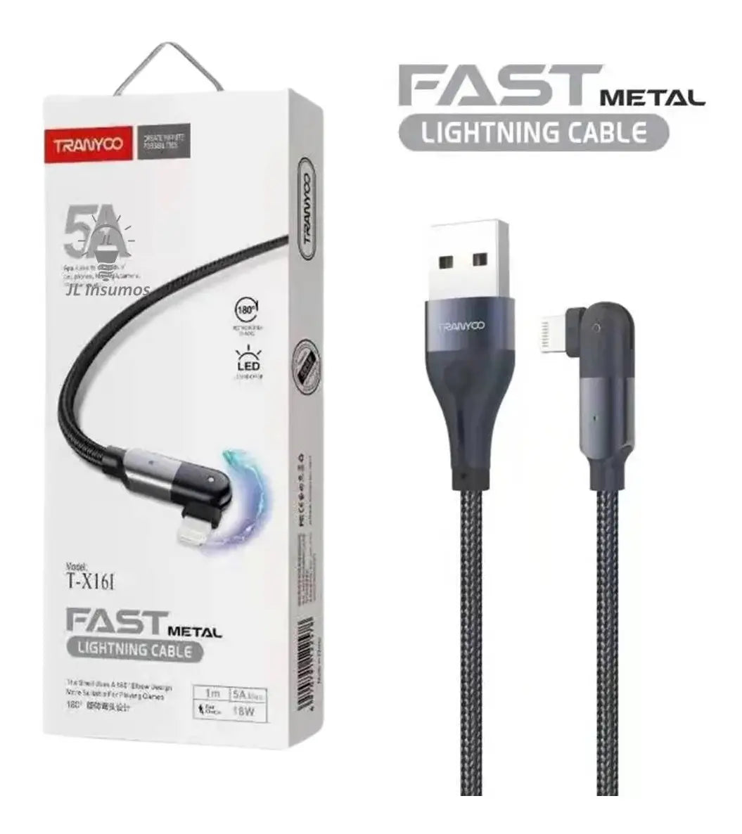 Cable Cargador Usb Para Celular Iphone 5a Giratoria T-X16I