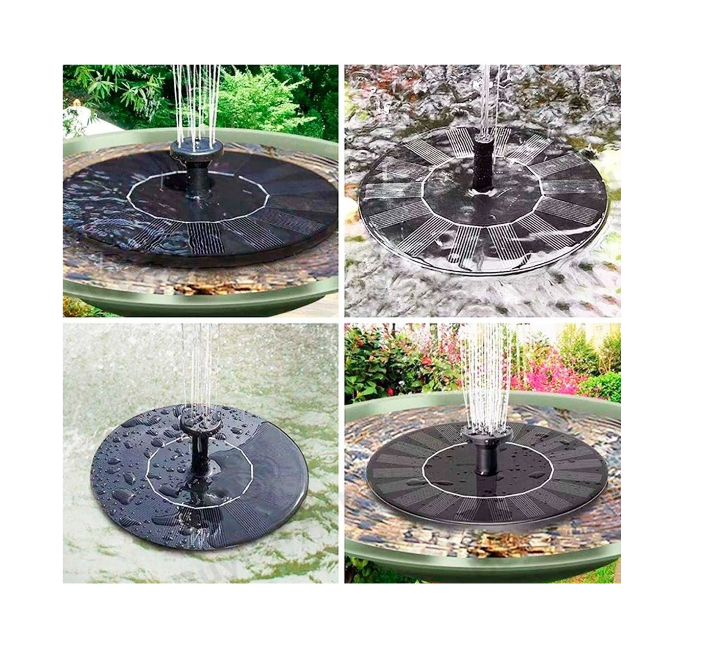 Pileta Agua Fuente Solar Piscina Acuario Jardín Inalámbrico
