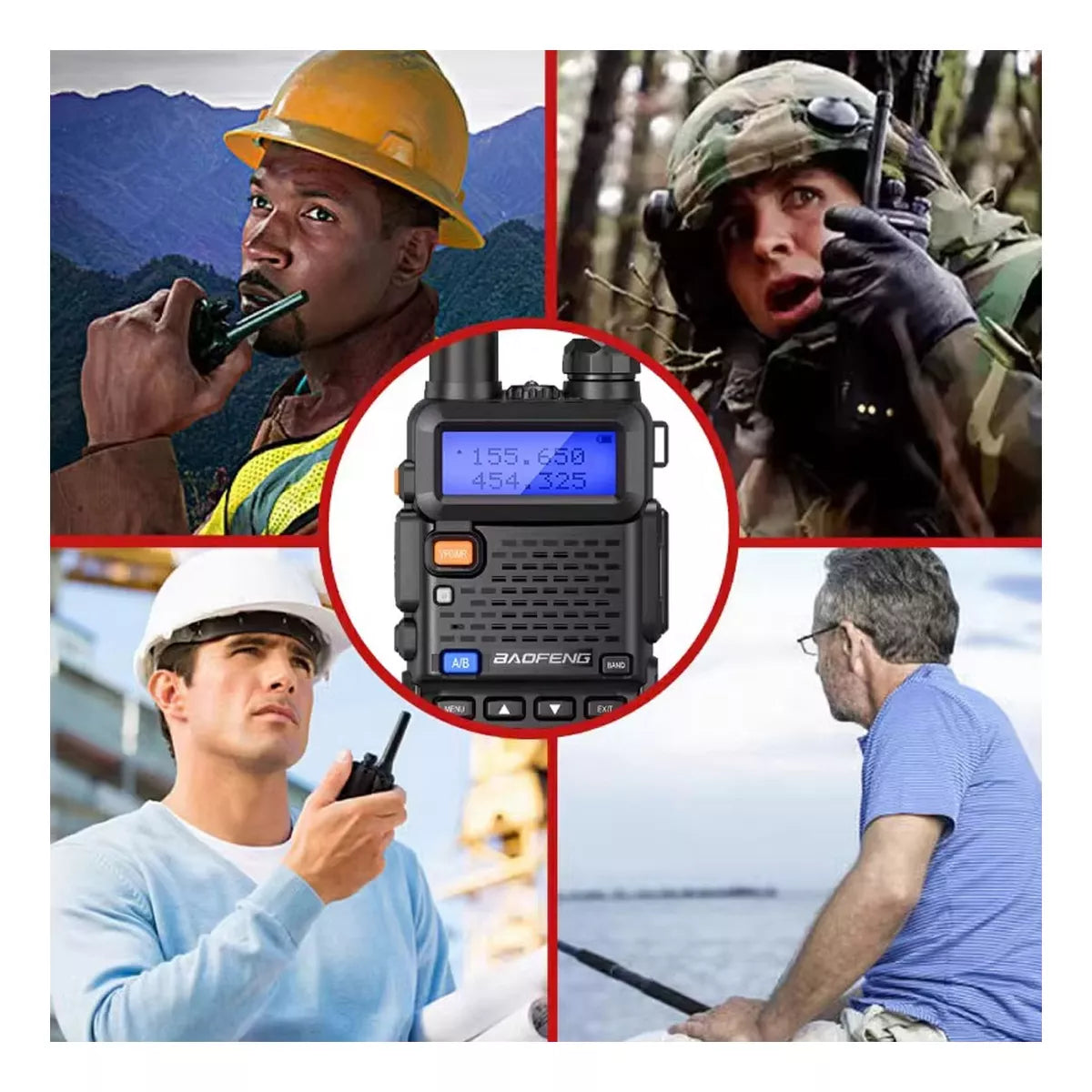 Radios Baofeng  Handy Walkie Talkie Mineria Pack X2 MOD UV-5R