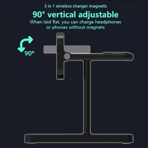 Base Carga Inalámbrica para Celular 3 en 1 - ZC-H301
