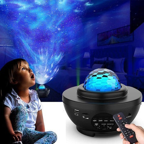 Proyector Galaxia micro sd Bluetooth parlante Luces led - B-820