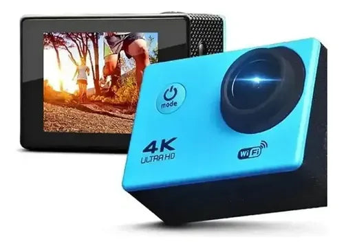 Cámara Deportiva de acción 4k 16mp Wifi Acuático Deportes Videos Color Celeste - MOD: SQ-Y02