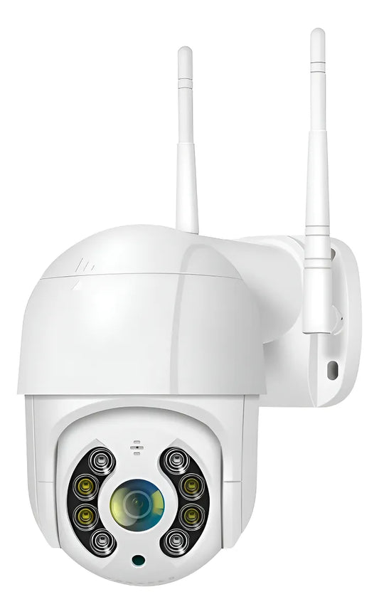 Cámara Icsse Wifi Ptz 360° Mini Blanca Ip66 Color Blanco - A8-PRO-2K