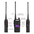 RADIO WALKIE TALKIE DOBLE ENTRADA LINTERNA LANTUN MOD UV-13B