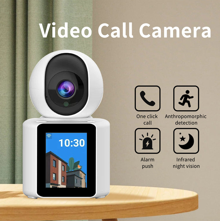 VIDEO CALLING SMART CAMERA CAMARA INTERIOR CON PANTALLA VIDEOLLAMADA ICSEE MOD: T11-PRO