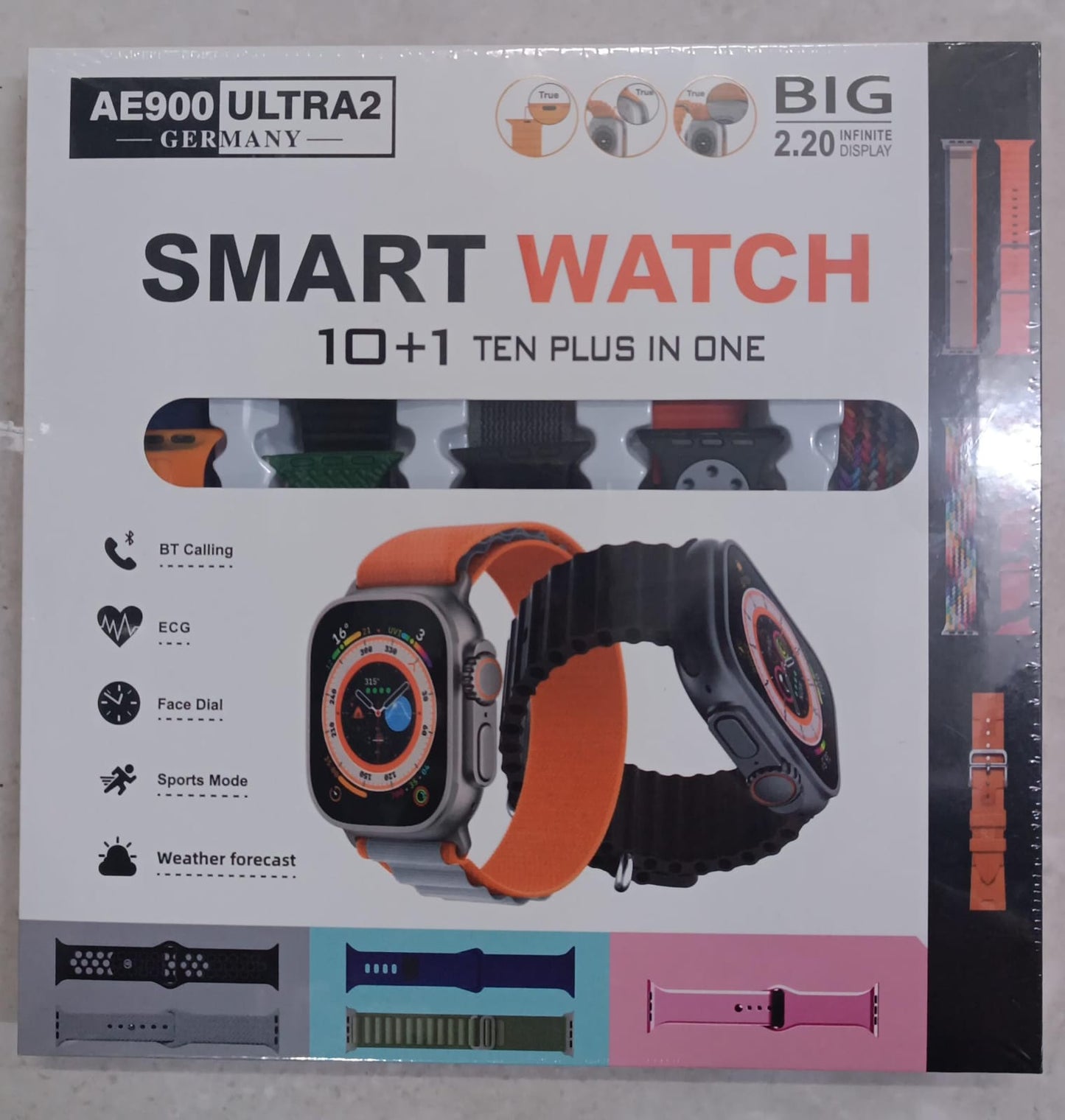 Smart Watch AE900 Ultra 2 Combinación 7 En 1 -