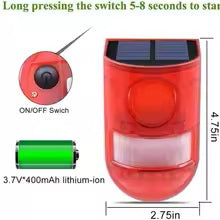 LUZ DE ALARMA SOLAR LED Recargable Portátil de Emergencia Alta Iluminación - MOD: MY-7144