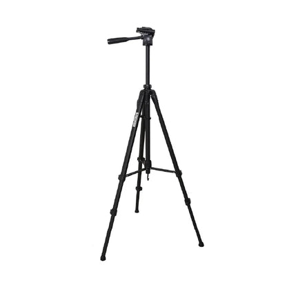 Kit Trípode 1.70m Profesional para Cámara + funda + adaptador de celular WEIFENG - MOD: WT-3560