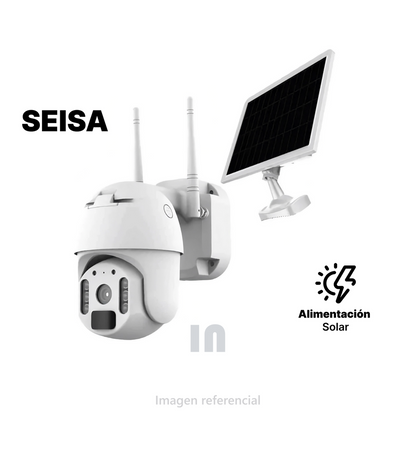 Cámara De Seguridad Con Panel Solar Seisa 7MP - MOD: ZC-YT02 - App: UBox