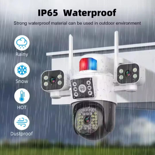 Cámara Triple Lente 6MP PTZ WiFi IP66 MOD IC-BT65