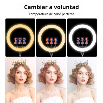 Professional 45cm Multicolor RGB Ring Light with 2.10m Tripod - MOD: MY-7183