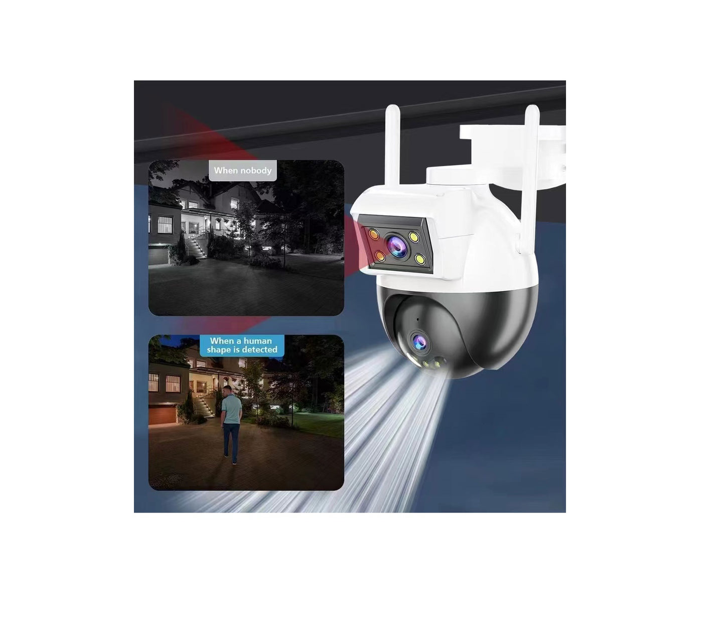 Cámara de vigilancia PTZ con Doble Lente para exteriores - IPC-ZAS06