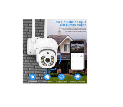 Cámara Seguridad Ip66 Vigilancia Wifi Exterior Audio 4MP - MOD: IC-A8 - App: YOOSEE