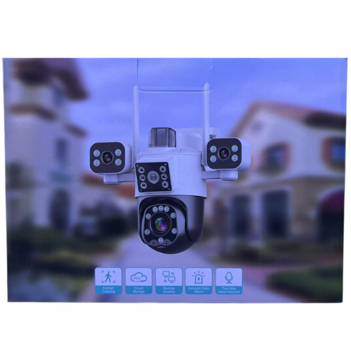 Cámara Triple Lente 6MP PTZ WiFi IP66 MOD IC-BT65