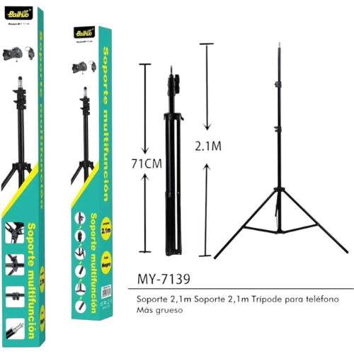 TRIPODE BAIHUO 2.1M COLOR NEGRO - MY-7139