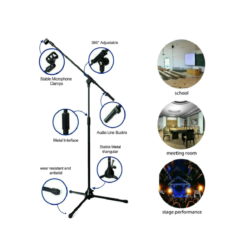 Parante micrófono profesional ajustable con Clips para celular - NB-202