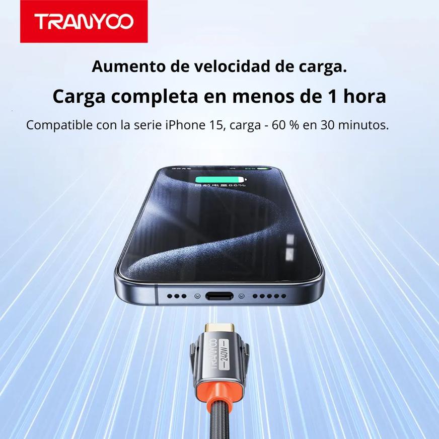 METAL BRAIDED 4 EN 1 DATA CABLE - T-XS10